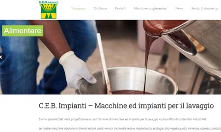 sito web industriale